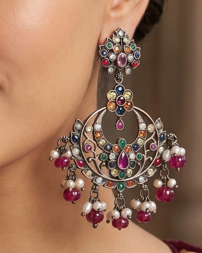 Navratan Earrings