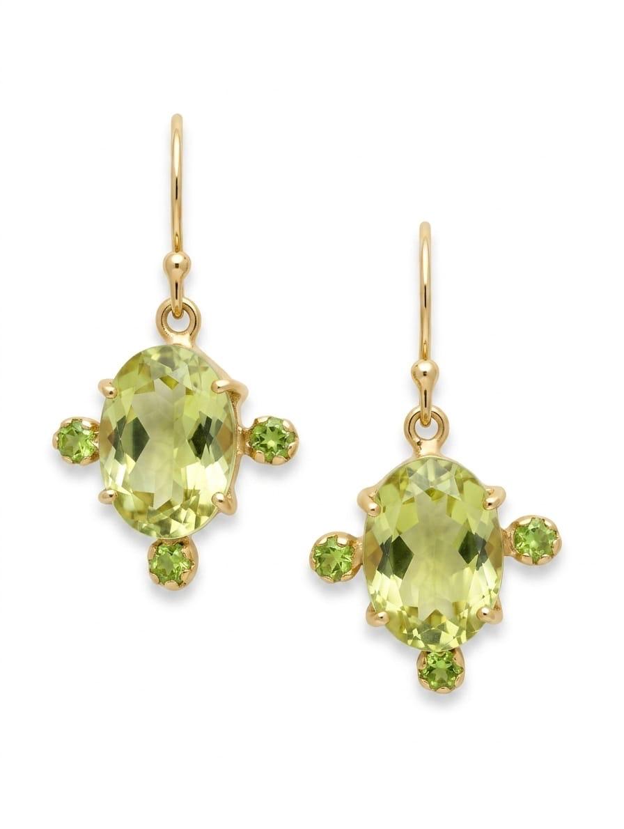Semi-precious earrings