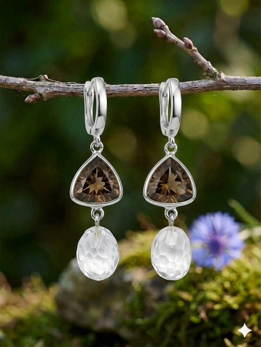 Semi-precious earrings