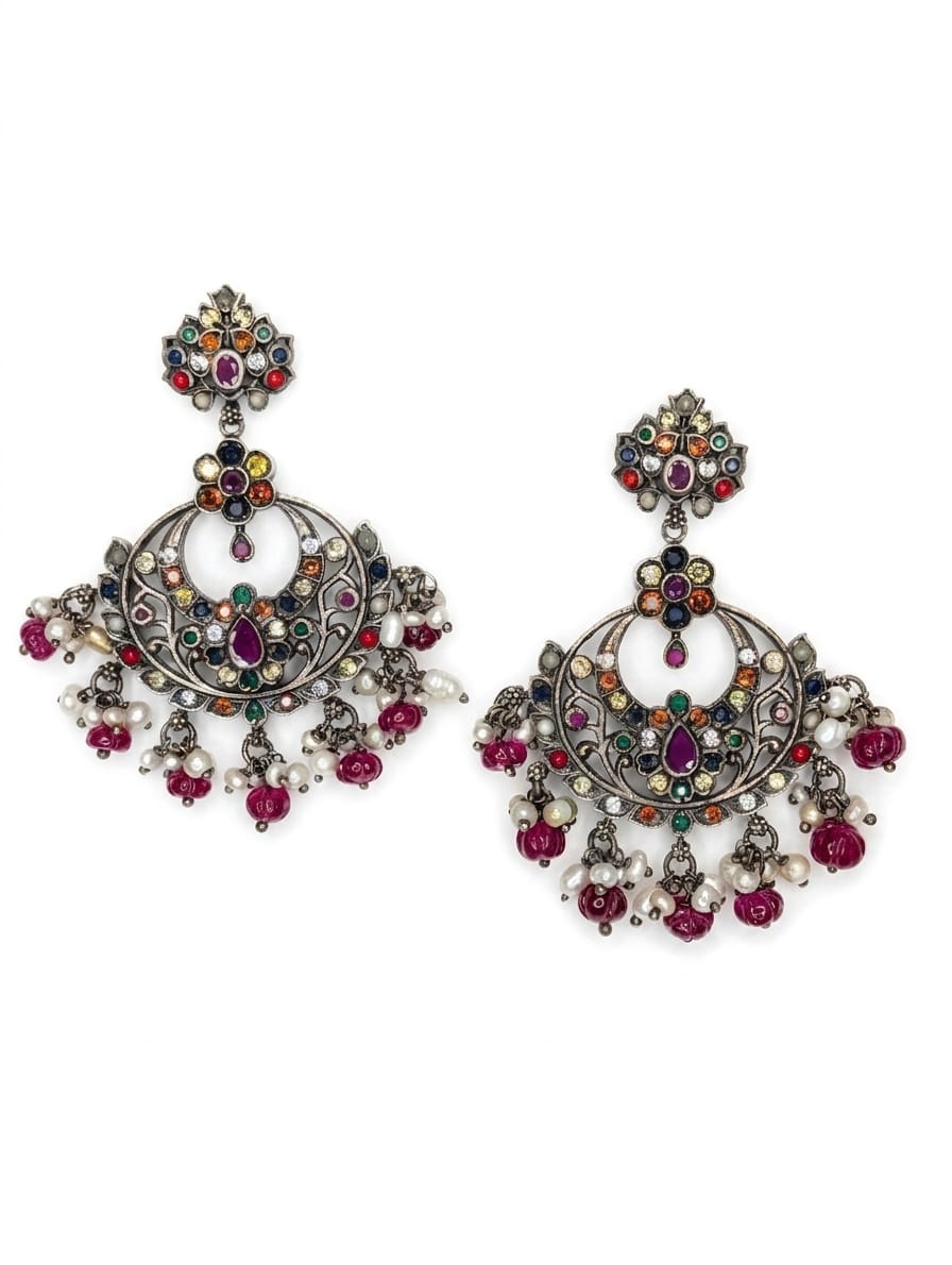 Navratan Earrings
