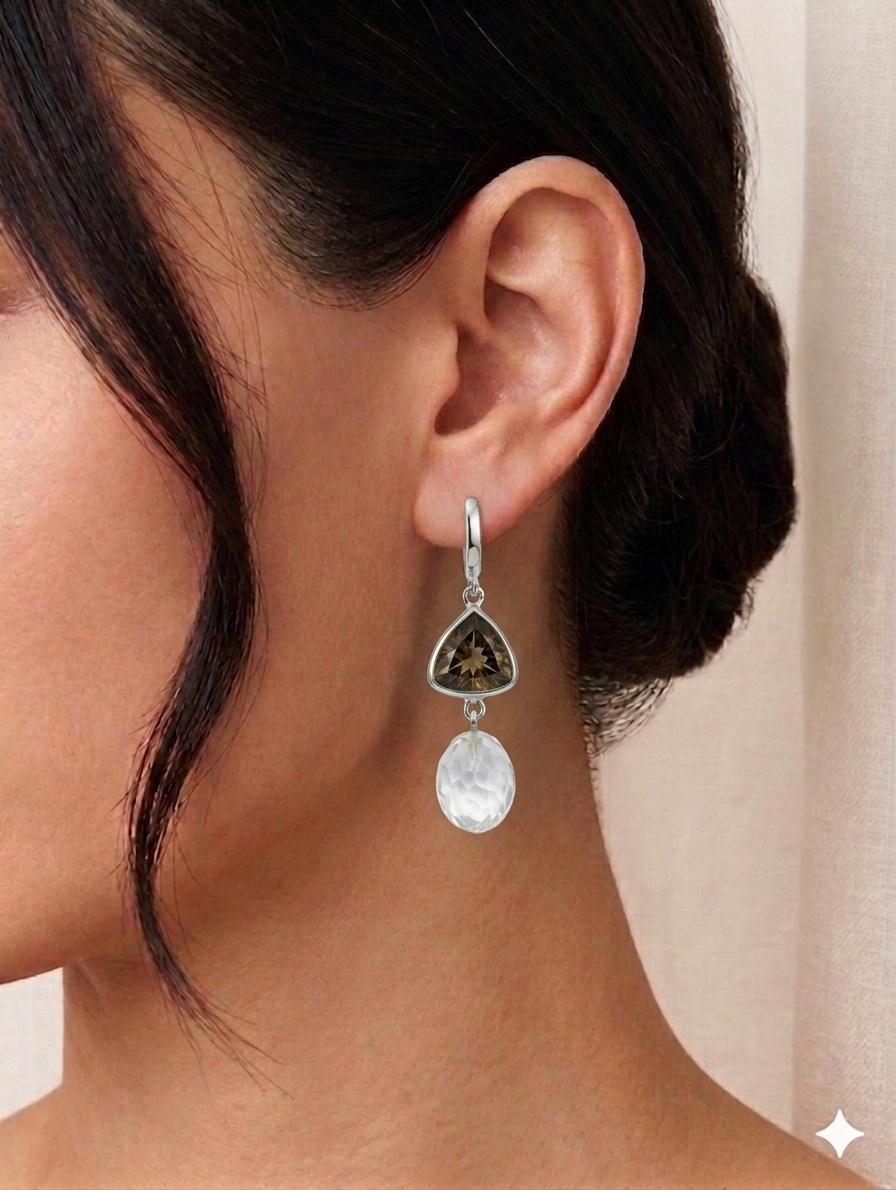 Semi-precious earrings