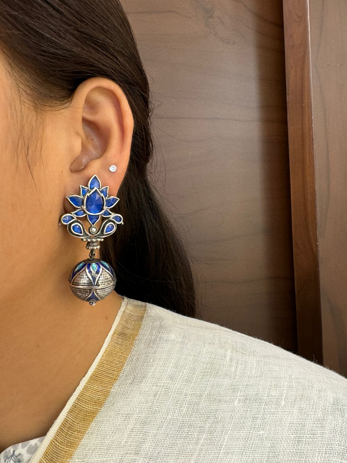 Kundan meena earring