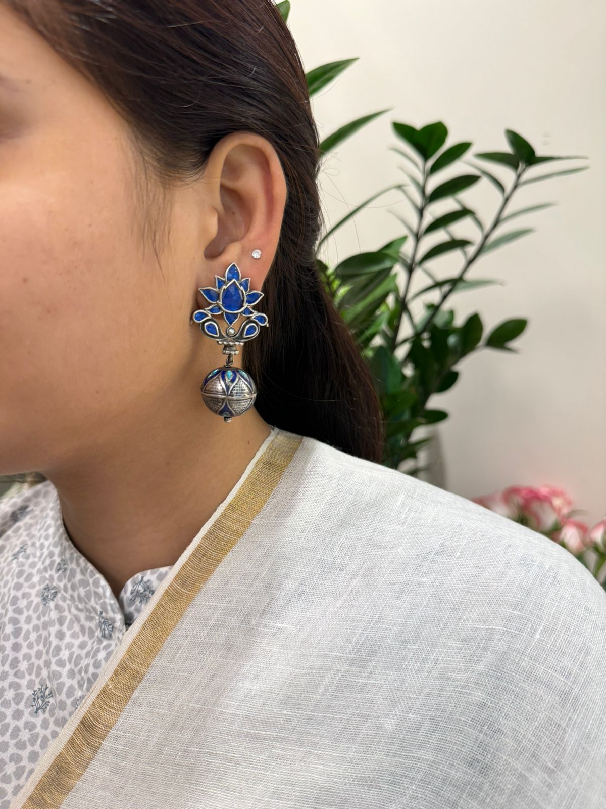 Kundan meena earring