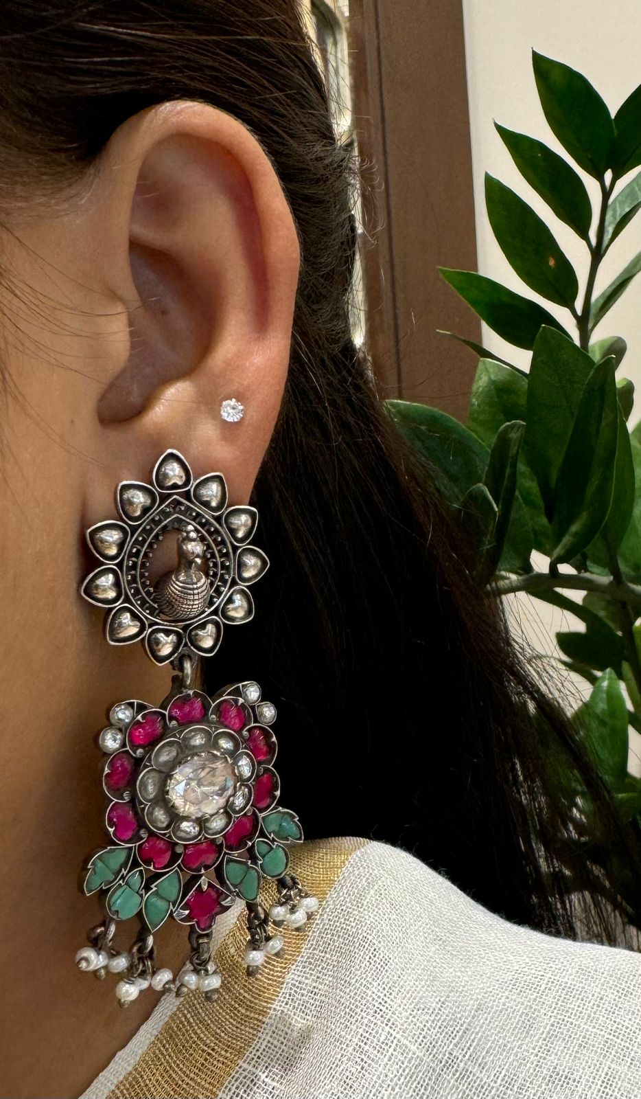 Kundan earring