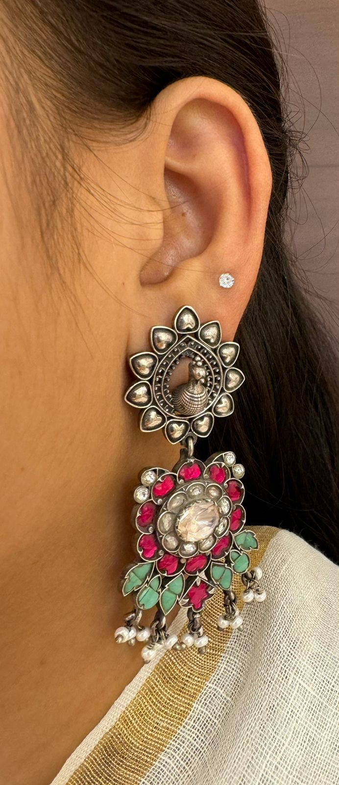 Kundan earring
