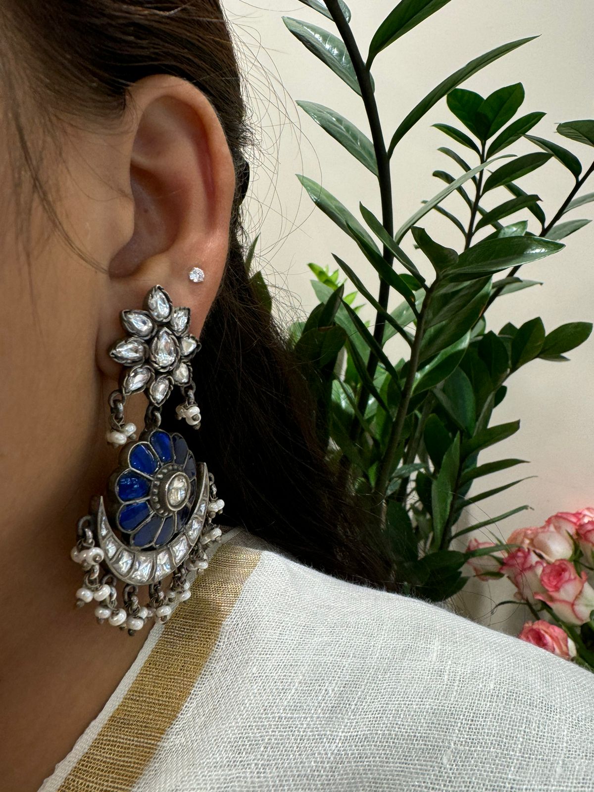Kundan earring