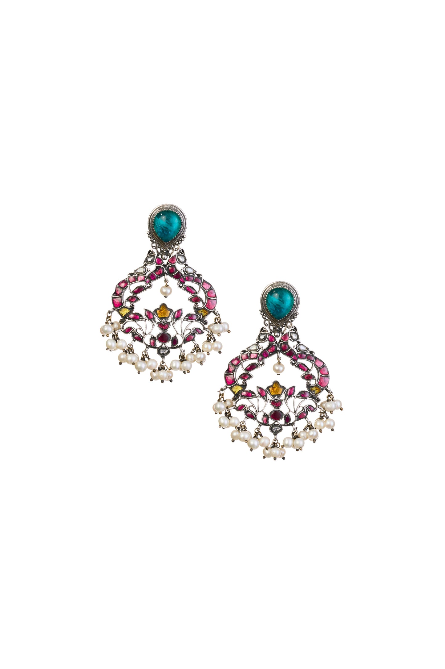 Kundan chandelier earring
