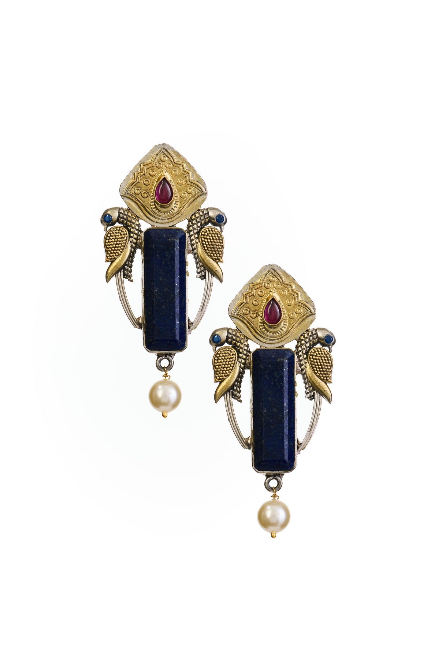 Lapis lazuli stud earrings