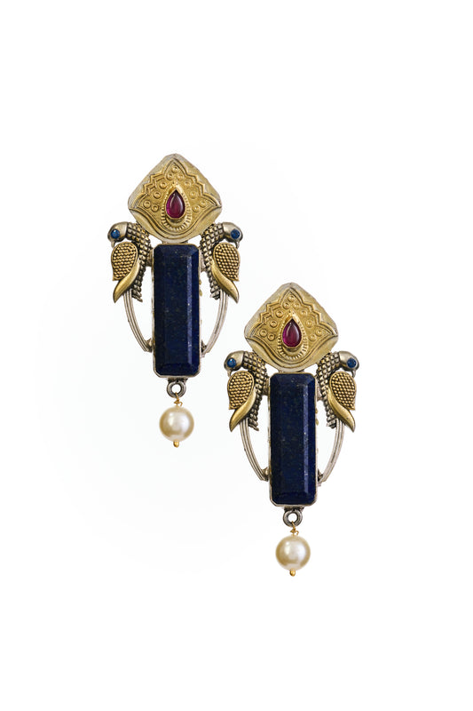 Lapis lazuli stud earrings