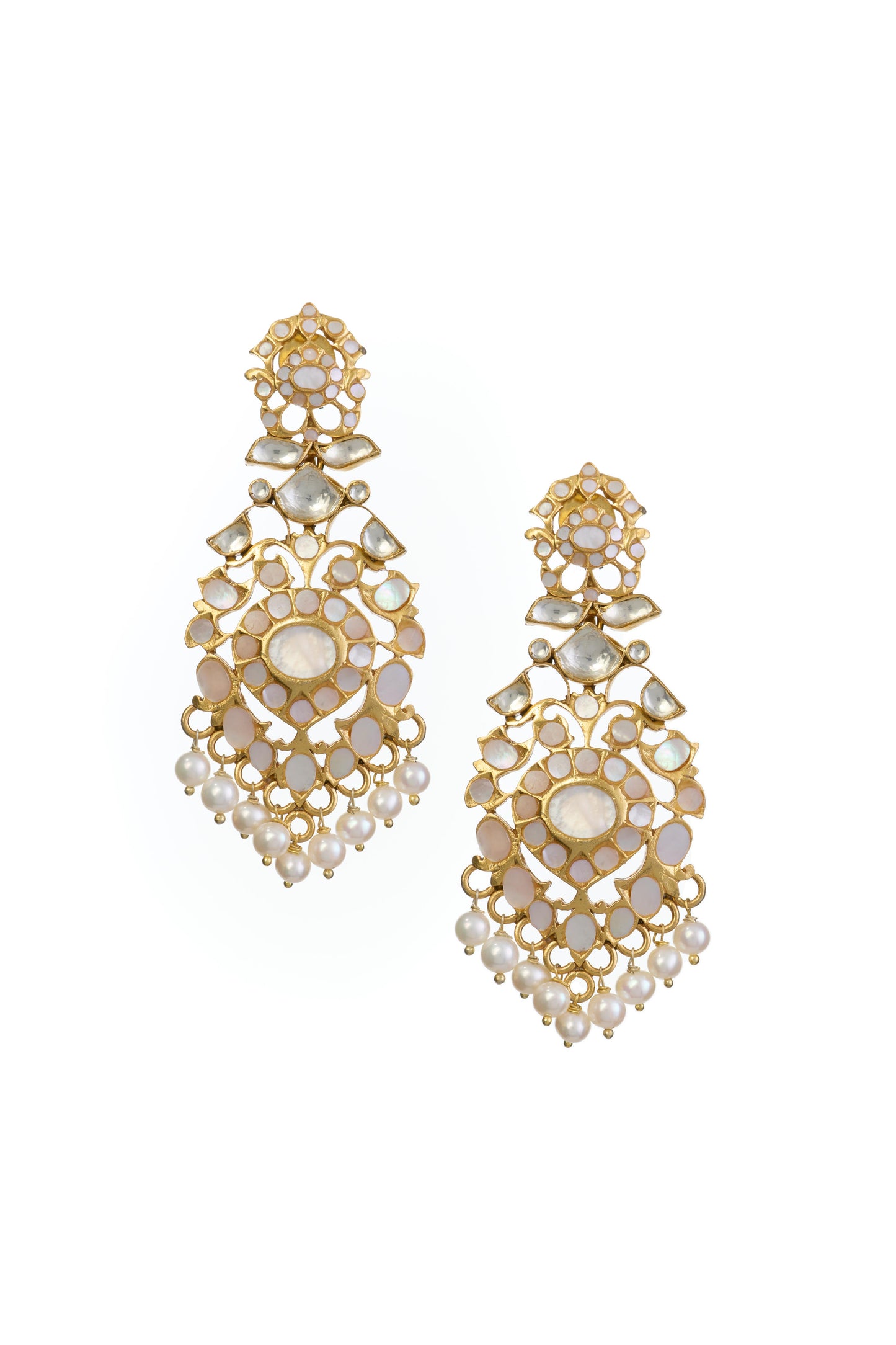 Mother of pearl with Kundan