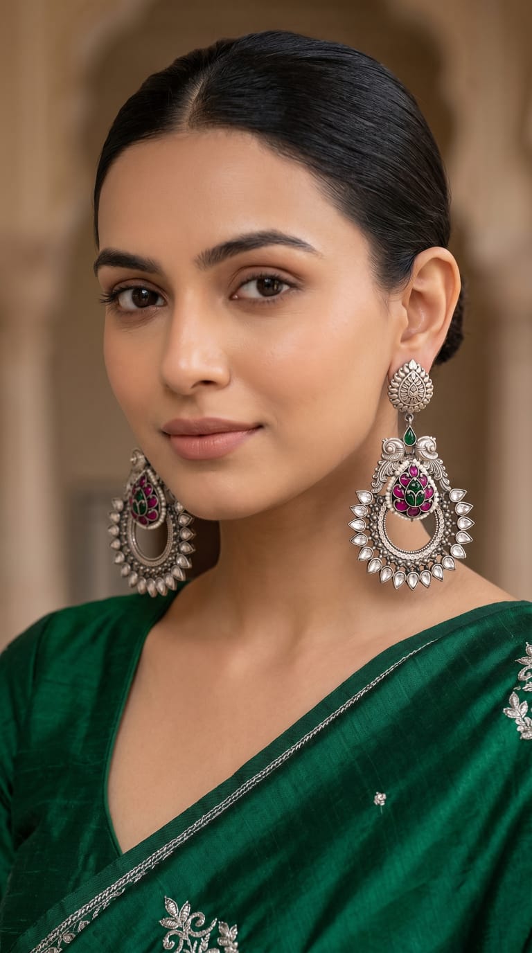 Kundan earrings