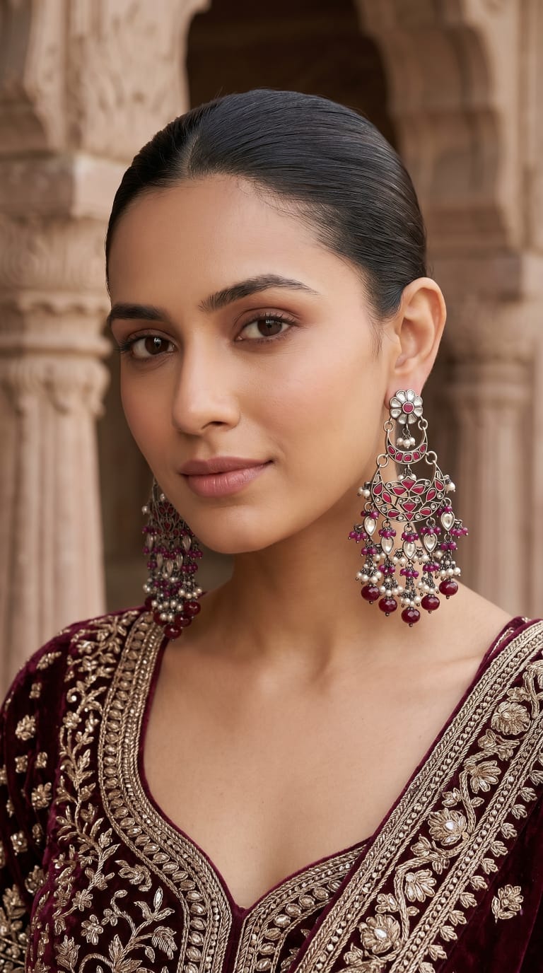 Kundan earrings