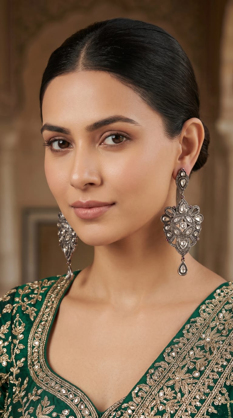 Polki Earrings